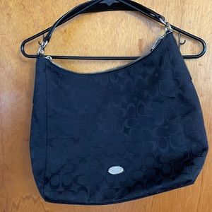 Coach bag, black canvas